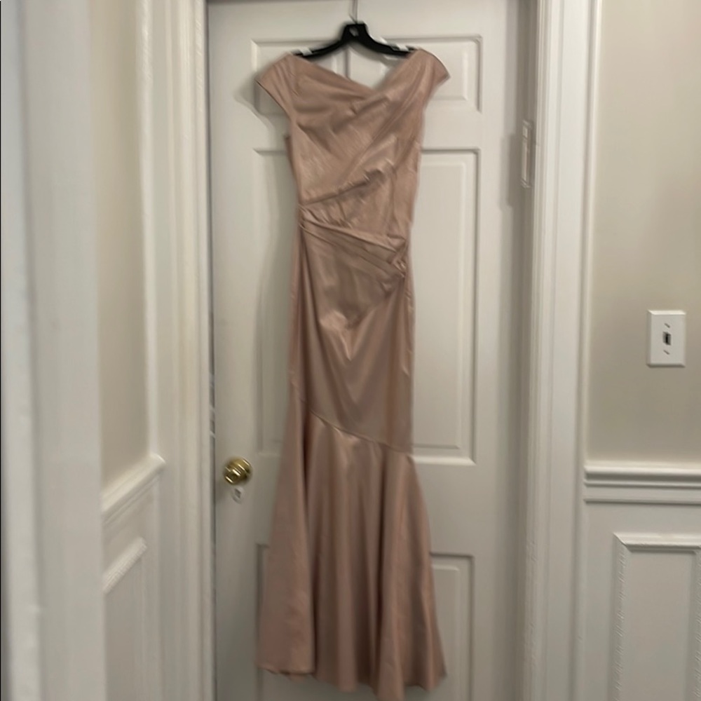 rickie freeman for Teri Jon metallic pink gown 2/4